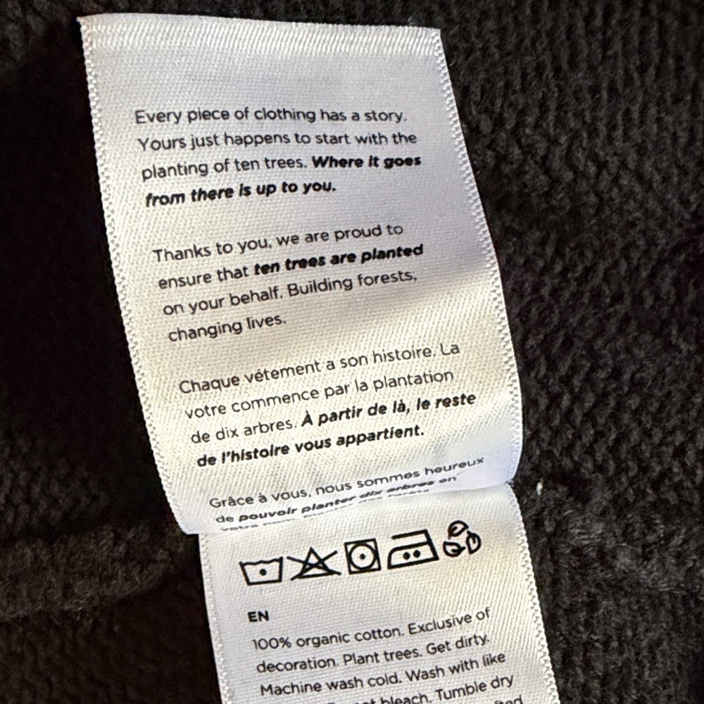 TENTREE Black Cocoon Cardigan Sweater size small - Picture 9 of 10